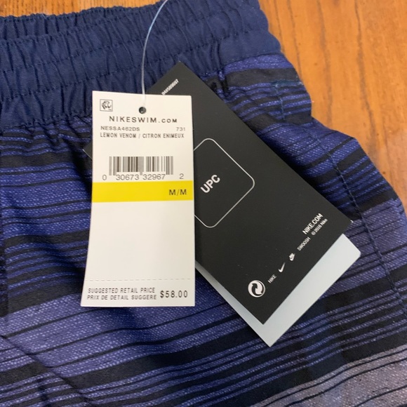 NWT Men’s Nike Bathing Suit SIZE MEDIUM - Picture 4 of 10